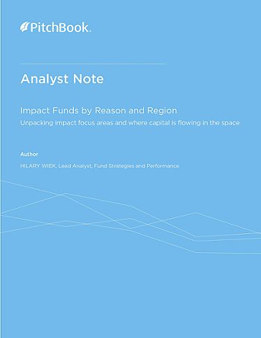 PitchBook Analyst Note: Impact Funds by Reason and Region
